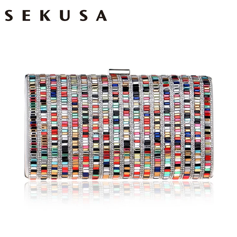 SEKUSA акриловая сумка-клатч карамельного цвета женская вечерняя сумка для свадьбы