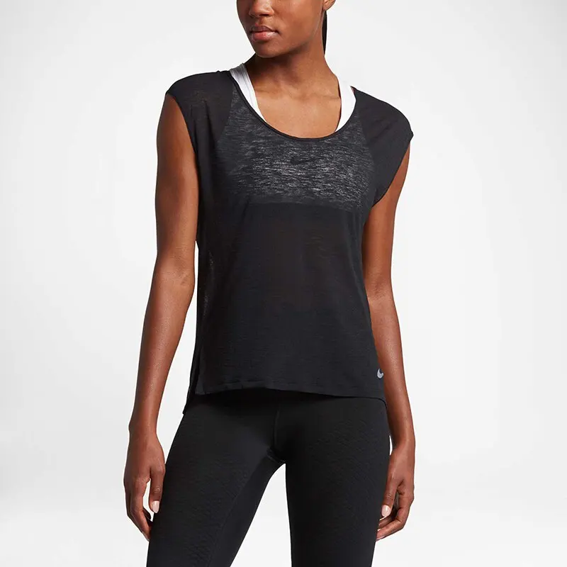 Оригинальное новое поступление NIKE AS W BRTHE TOP SS COOL женские футболки спортивная одежда с коротким рукавом
