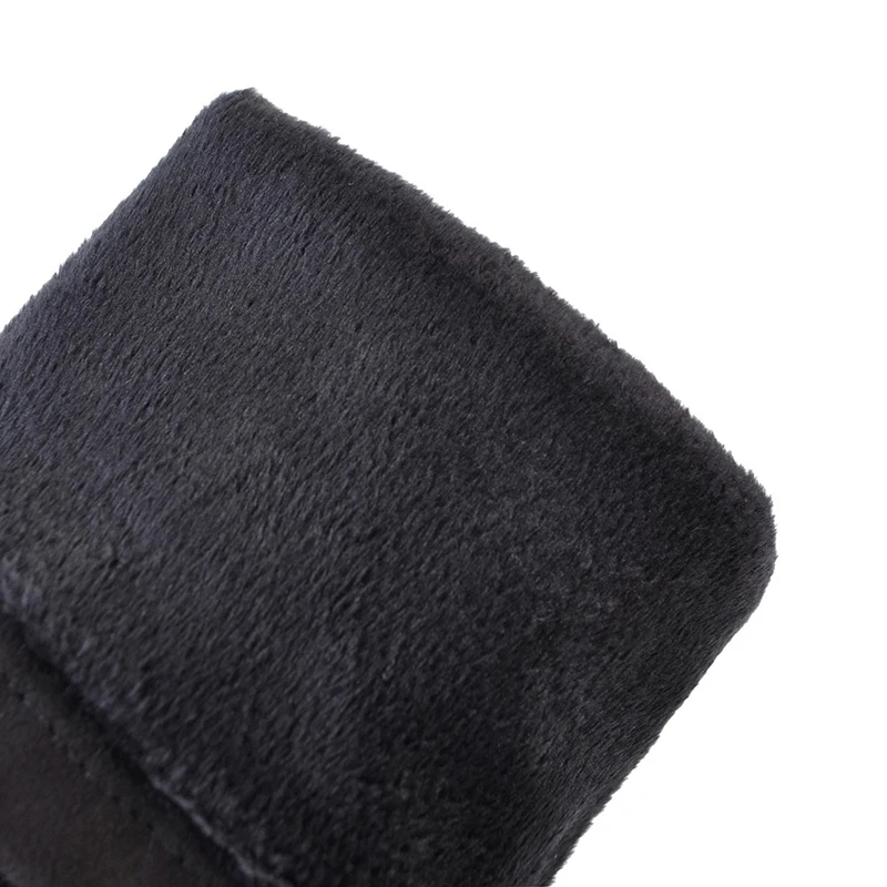WETKISS 21018 New Platform Women Boots Round Toe Flock Footwear High Heels Elevator Lady Shoes Winter Over The Knee Stretch Boot