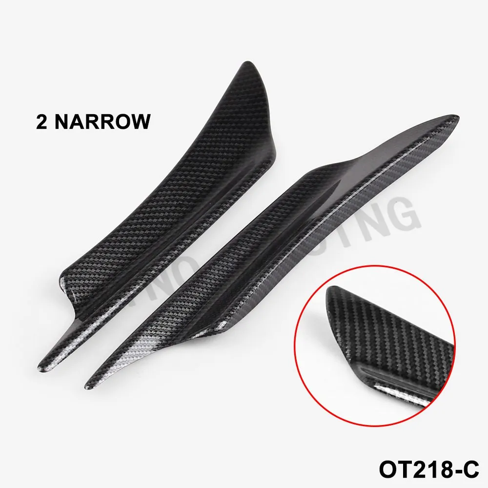 4 шт. карбон/черный Передний бампер диффузор для губ сплиттер плавники спойлер