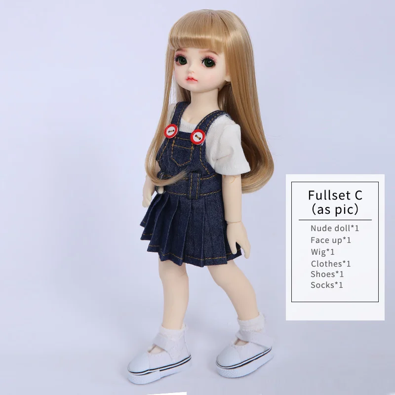 OUENEIFS Rita 1/6 BJD SD кукла полная модель для маленьких девочек и мальчиков глаза высокое качество игрушки Фигурки из смолы - Цвет: Fullset C as pic