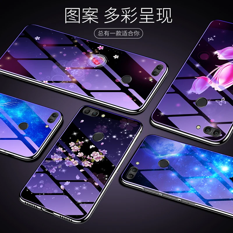 Стандарт Blu-Ray закаленное Стекло чехол для Xiaomi Mi 8 Lite Чехол Покрытие синий светильник класса люкс Стекло чехол s для Xiaomi Mi 8 Lite Чехол-сумка для телефона