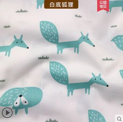 20 Печатный мультфильм саржа хлопчатобумажная ткань для DIY куклы пэчворк или детская одежда постельные принадлежности ткань различных размеров TJ8691 - Цвет: 20
