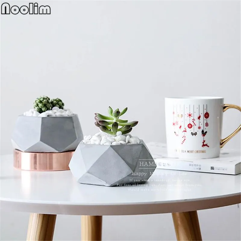 Нордические современные цементные украшения суккуленты контейнер для зеленых