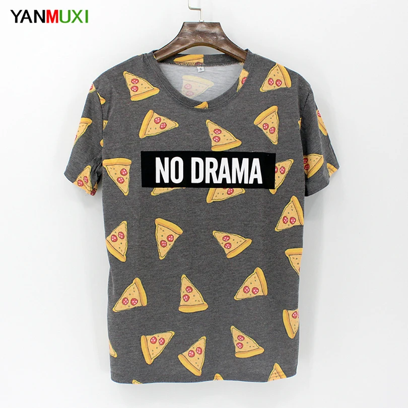 Blusa новый летний для женщин Топ Футболка Harajuku фрукты Клубника печати панковская
