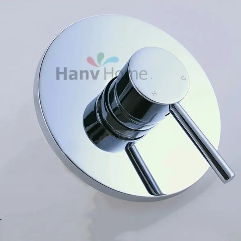 

Brass Shower Valve Shower Faucet Diverter Control Valve Wall Mounted Mixer Valve for Spout Shower Head Chrome Finsh