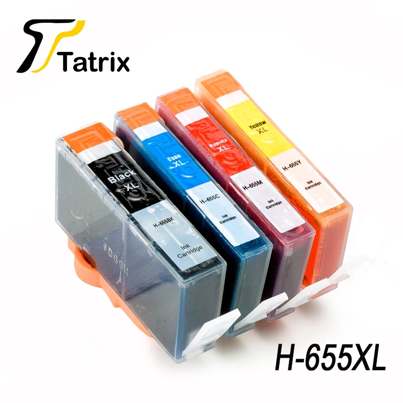 Tatrix совместимый с hp 655 многоразовый чернильный картридж полными чернилами для