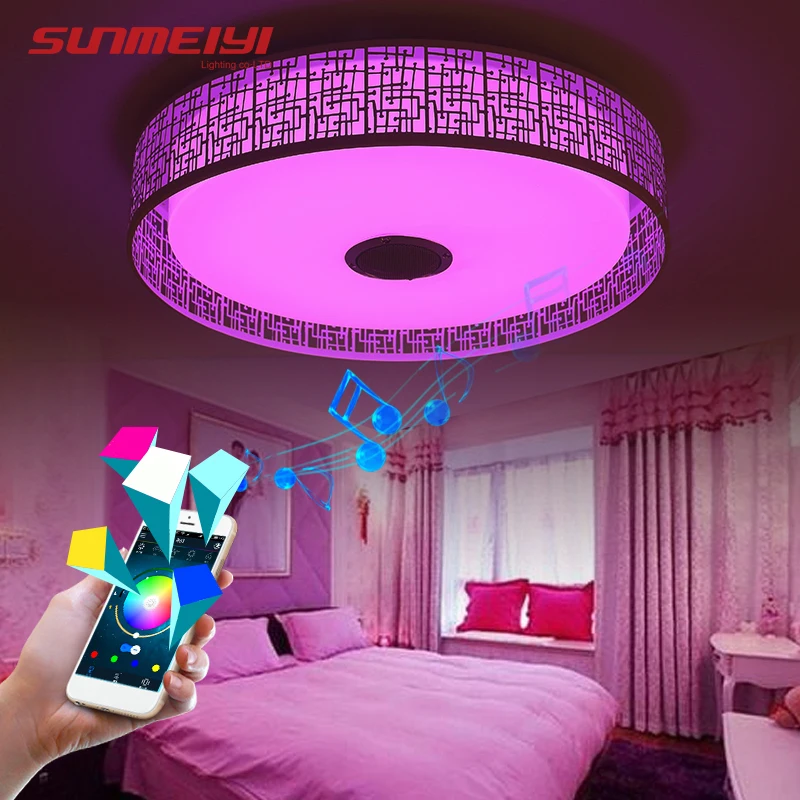 RGB светодиодный потолочный светильник с регулируемой яркостью современный