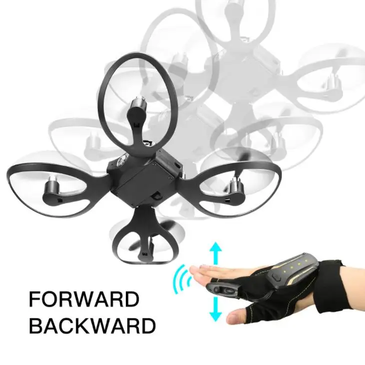 

Remote control plane Foldable Glove Hand Sensor Wifi Control RC Helicopter Toys with Camera Gesture Sensing Drones Aircraft FPV