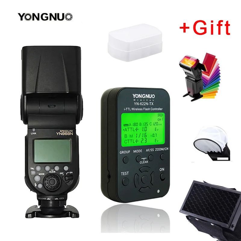 Беспроводная вспышка YONGNUO YN968N Speedlite TTL 1/8000 с LED для Nikon DSLR триггером вспышки|speedlite