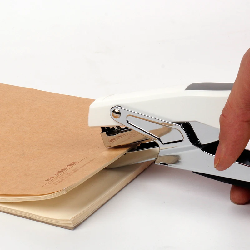 1 pcs 0329 Hand Plier Stapler Office School Home 25 Sheets with Box Staples 24/6 | Канцтовары для офиса и дома