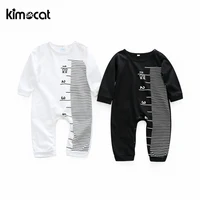 kimocat baby boy clothes whiteblack newborn clothes baby cotton girls romper long sleeve baby product boys clothing jumpsuits
