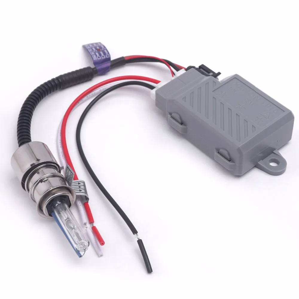 35 Вт мото rcycle hid фары ксеноновый комплект H4 Hi/Lo xenon Moto лампы универсальные BA20D H6M 8000K
