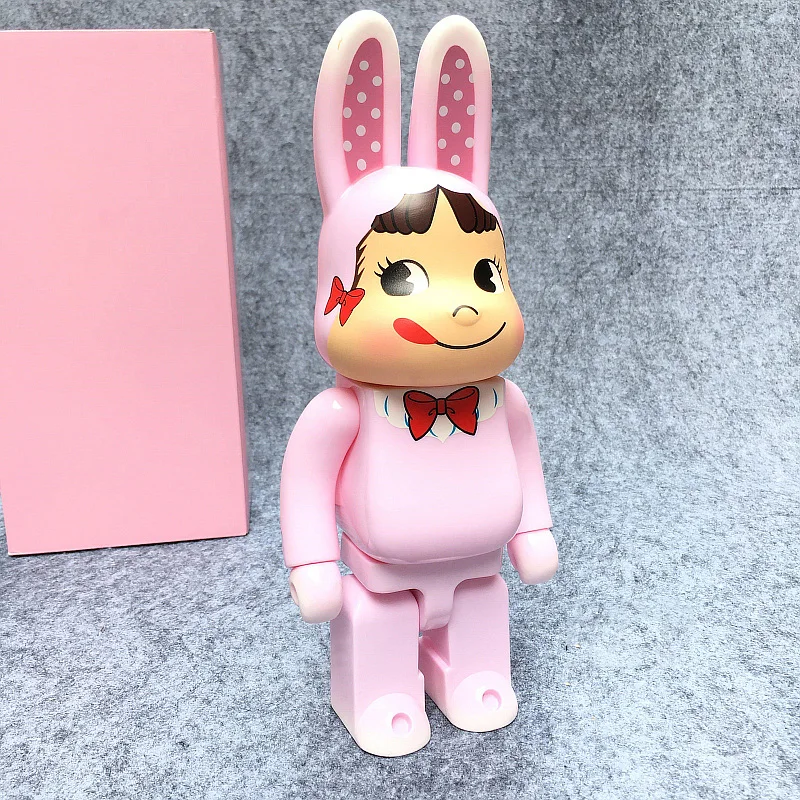 Виниловая кукла 400% Bearbrick Be @ rbric розовый кролик молочная пека коллекционная
