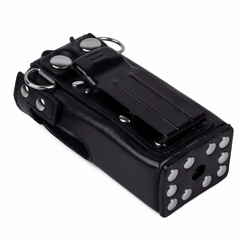 Leather Carrying Case with Belt Clip & Strap for Motorola GP328 GP340/HT750/HT1250 EP450 walkie talkie for Motorola GP328 cases