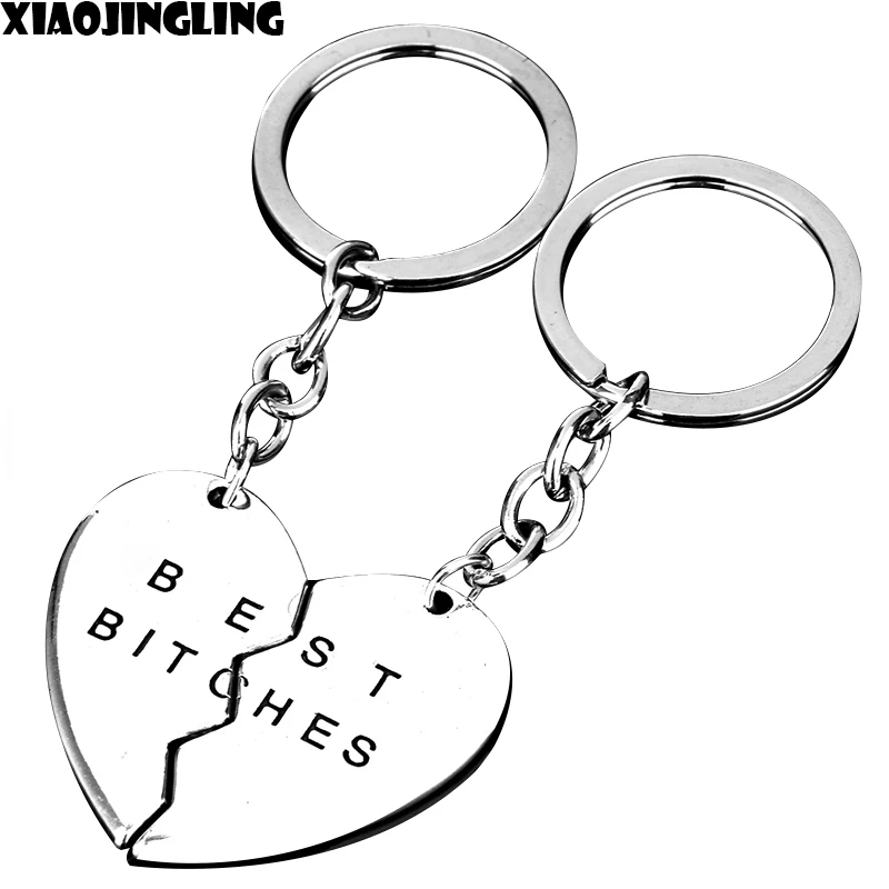 XIAOJINGLING Горячая продажа модный брелок Мода сломанная цепочка для ключей в форме