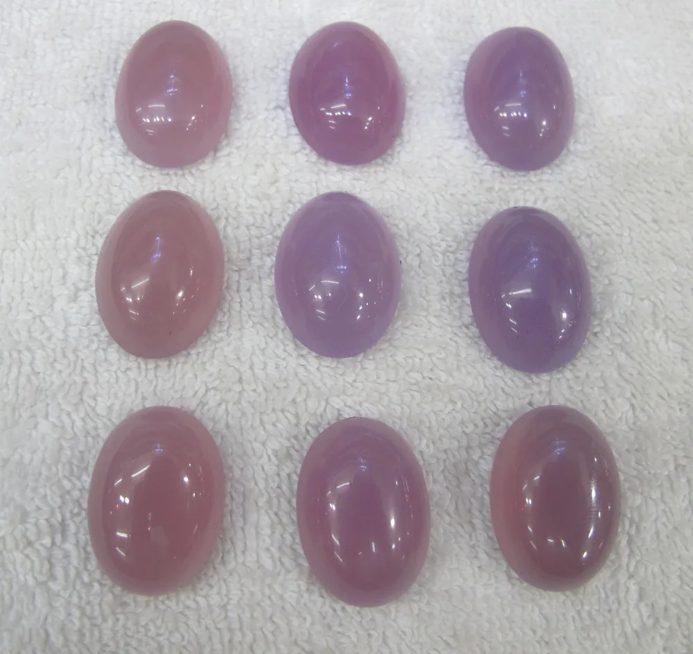 

High Quality Natural Purple Carnelian Agate bead 15x20mm Oval Cabochon Natural Gem Stone Jewelry Ring Cabochon 20pcs/lot