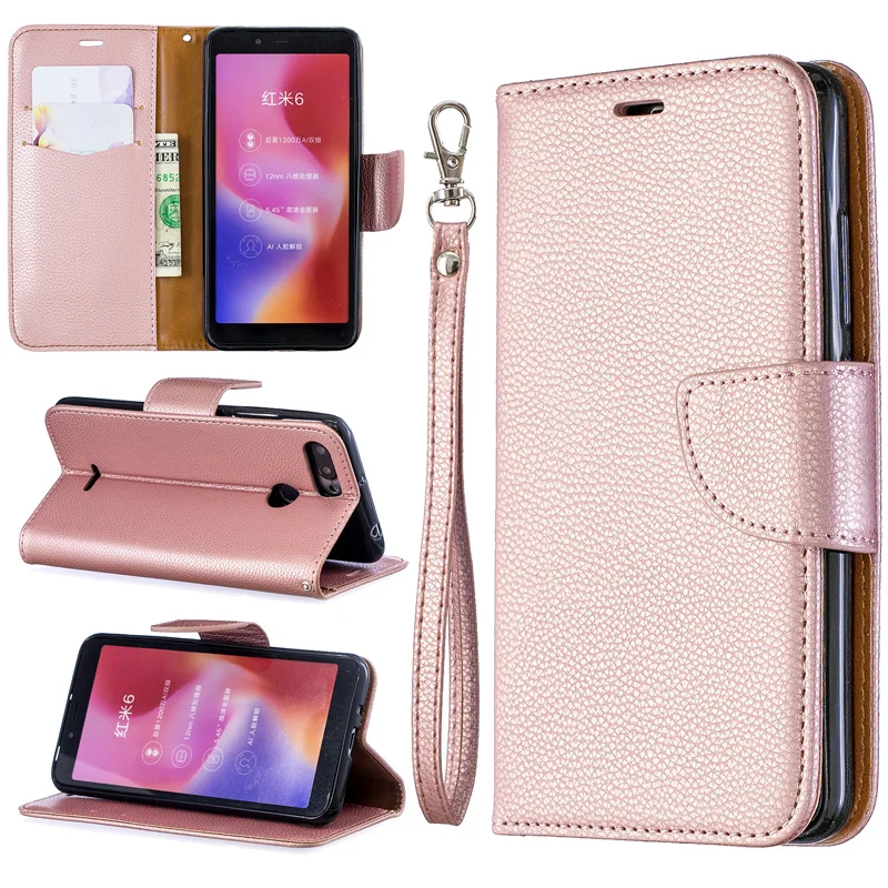 

2019 Litchi Flip Mobile Phone Case For Redmi K20 6 RRO 6 PRO 6A 7A Cover Wallet Pouch For Xiaomi MI 9T PRO Case Book Leather Bag