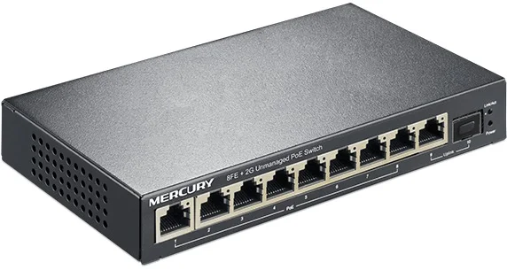 10 Порты и разъёмы s 8 PoE IP 65 Вт VLAN коммутатор Ethernet 1000 м RJ45 Uplink SFP оптический волокно Порты и разъёмы PoE, сетевые коммутаторы для камеры или AP, подключи и работай
