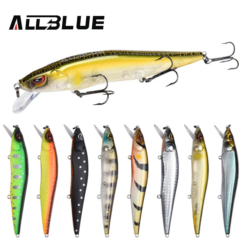 

Рыболовная приманка ALLBLUE Jerkbait 110SF, жесткая приманка 14,1 г 110 мм, плотный воблер, медленно плавающий, Реалистичная приманка для рыбалки, гольяна...
