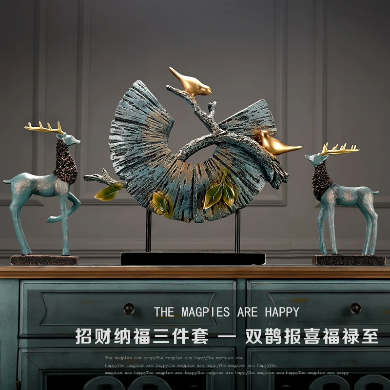 Модель богатства оленя для гостиной украшение в европейском стиле роскошный