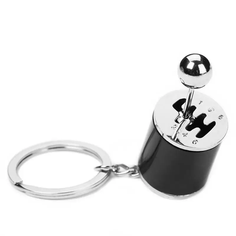

Creative Auto Part Model Gear Shift 6 Speed Gearbox Shape Pendant Key Chain Ring Car Modified Gear Head Type Key Chain