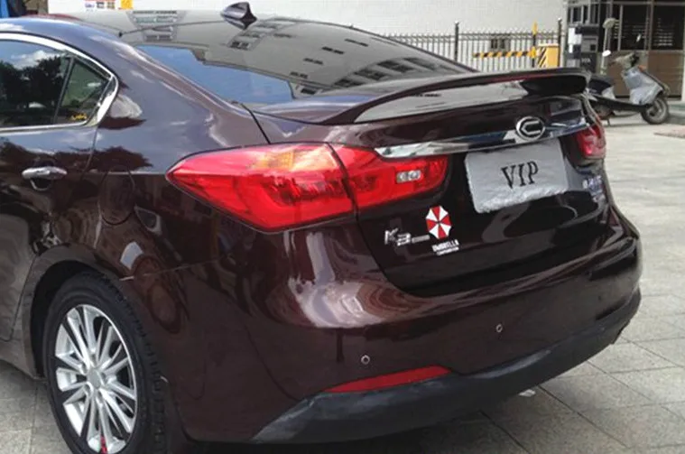 Для Kia Forte K3 2010-2015 спойлер высокого качества ABS Материал заднее крыло автомобиля