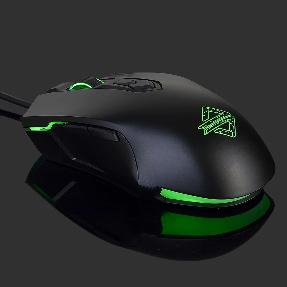Игровая проводная мышь Ajazz AJ52 профессиональная игровая с регулируемым DPI 750 2500 и 7
