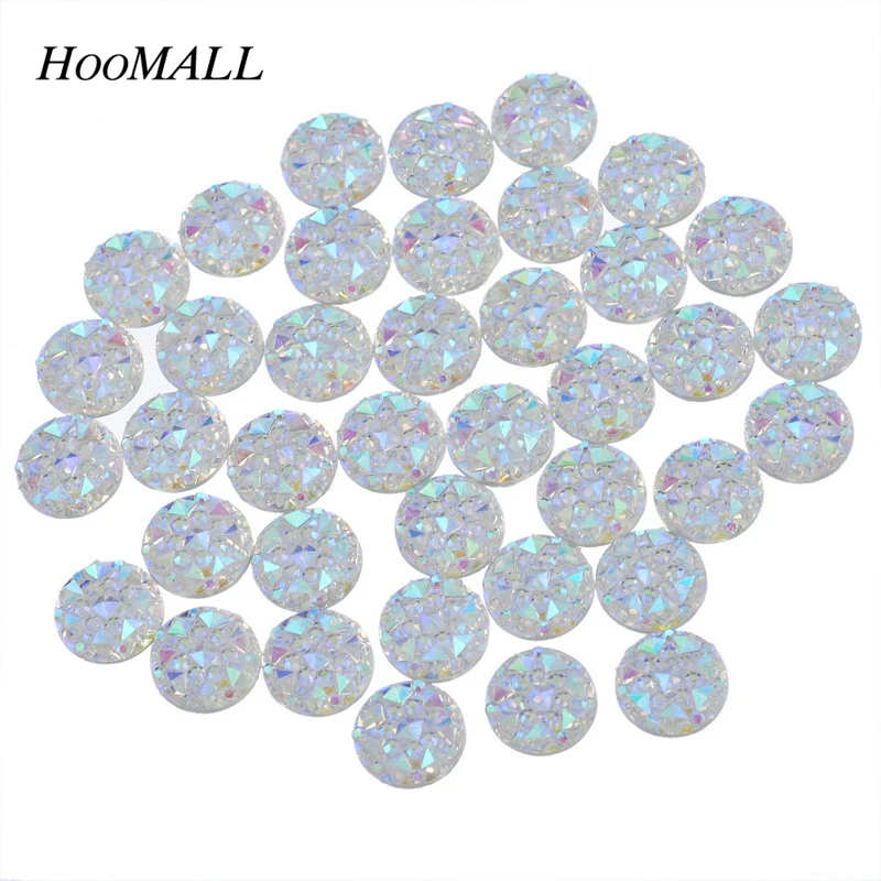 Стразы Hoomall для дизайна ногтей 100 шт. цветные стразы с плоской задней поверхностью