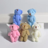 10pcslot plush pendant simulation bear doll plush toy kids birthday gift doll keychain bag decorations accessories
