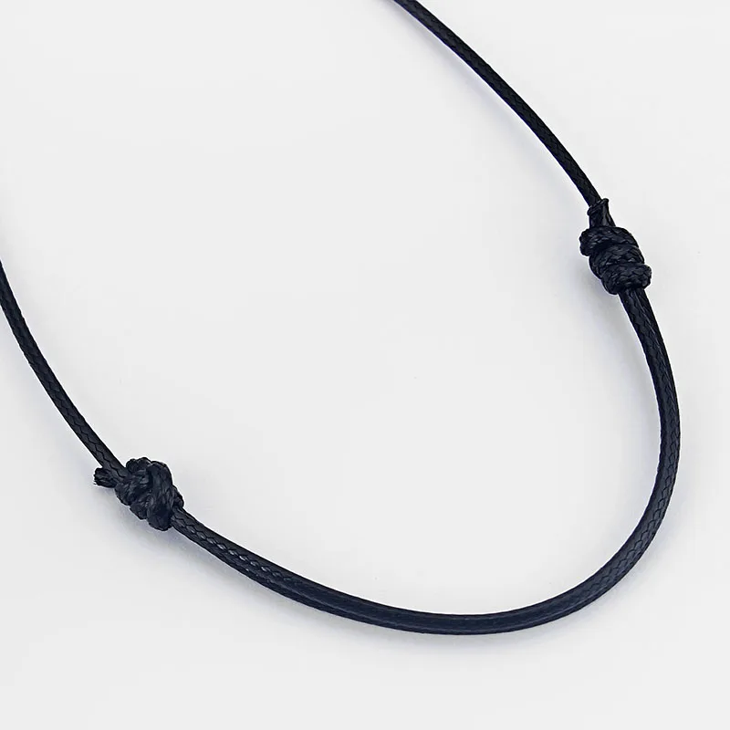 5 шт 18 &quot 27&quot черный вощеный хлопок шнур ожерелье размер 1 9 мм|cord necklace|necklace