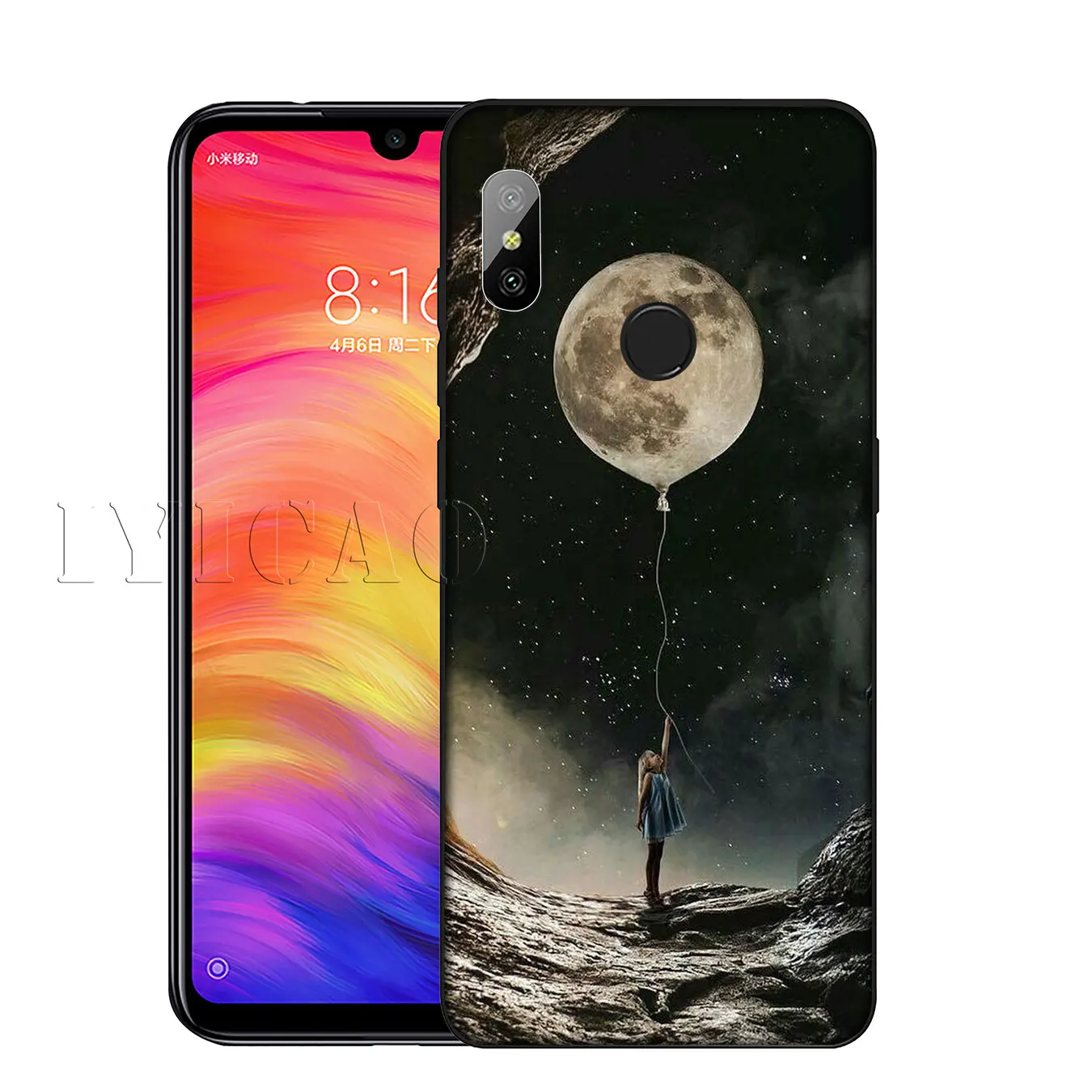 Мягкий силиконовый чехол для телефона IYICAO Space Moon Astronaut Milky Way Xiaomi Mi 10 9 9T CC9 CC9E 8 SE A3 Pro