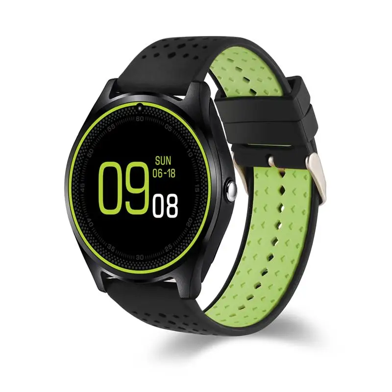 V9 black green 696 Bluetooth Y1 Смарт часы Relogio Android SmartWatch телефонный звонок GSM Sim дистанционная камера Детские умные часы спортивные Шагомер - Цвет: V9 black green