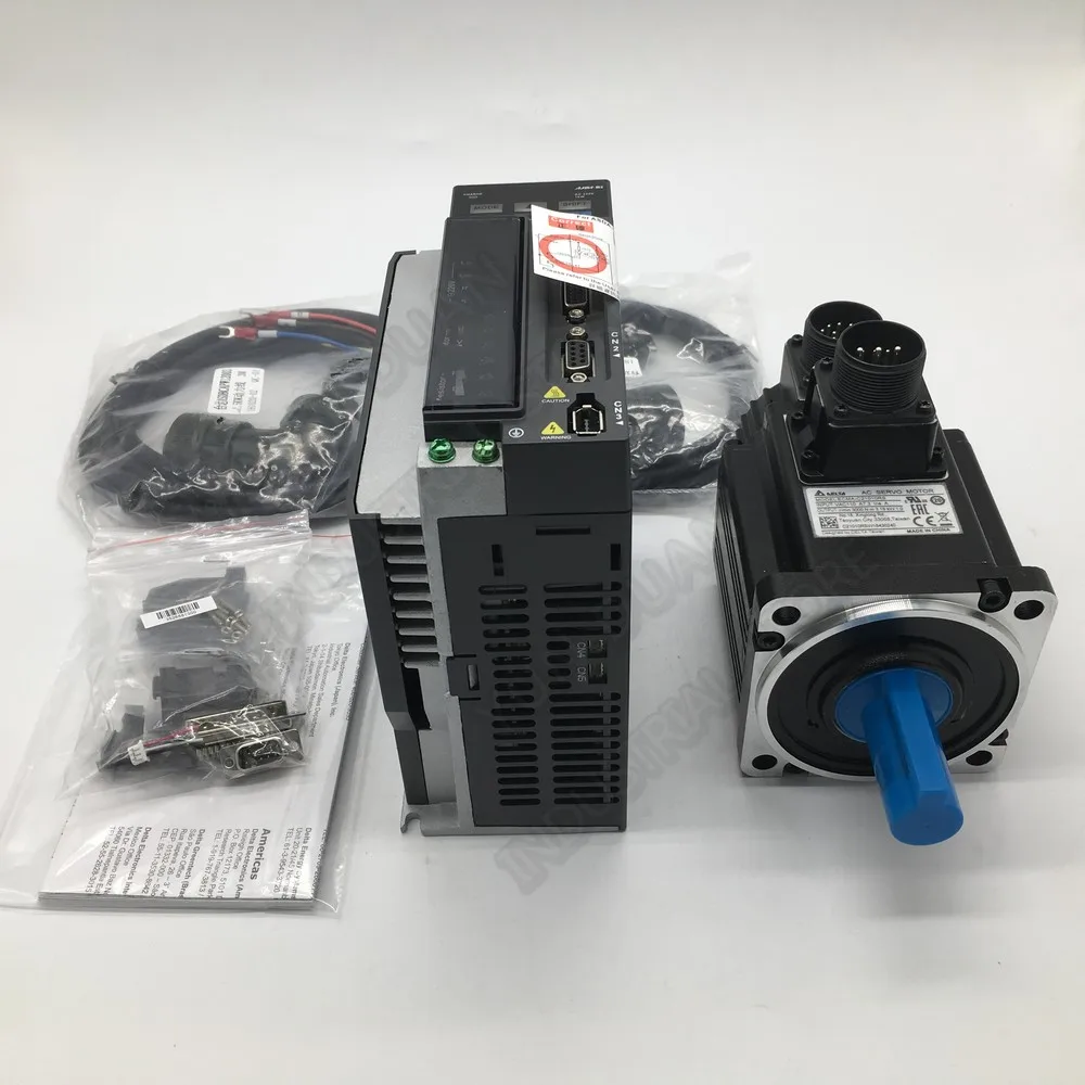 Delta A2 1000W 220V 1PH/3PH 1KW 100 мм 3000 5000 об/мин 3.18NM 7.3A 22 вал ASD 1021 L ECMA C11010RS AC Серводвигатель для