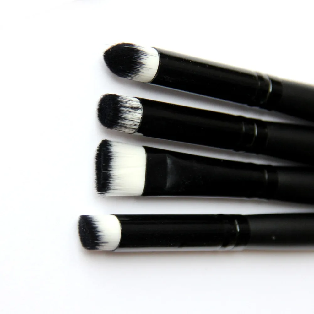 8 шт. черный набор кистей составляют Красота Косметика Фонд Blending Brush с 3-Цветной