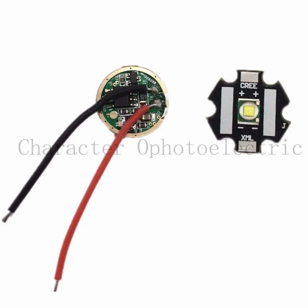Cree XM L T6 10 Вт Холодный белый 6500k светодиодный светильник + DC 3 7 В 2 5a XML драйвер