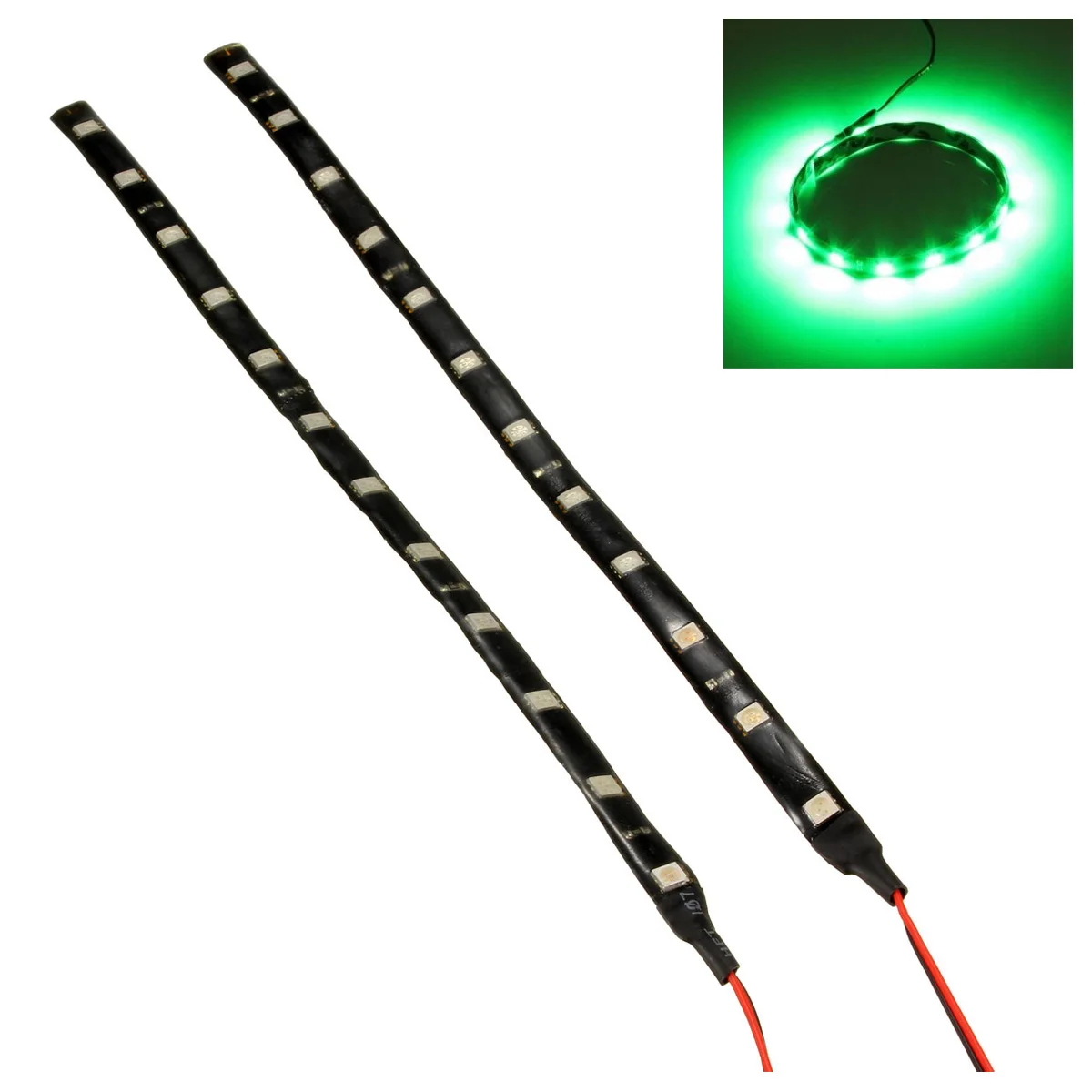 2*5050 SMD 12 Светодиодный IP65 водонепроницаемая гибкая лента 12V 3W для автомобиля дома