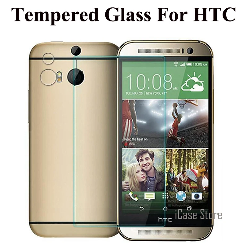 2.5D Экран протектор Закаленное Стекло для htc один M7 M8 M9 Desire 820 816 826 626 620 616 510 10 M10