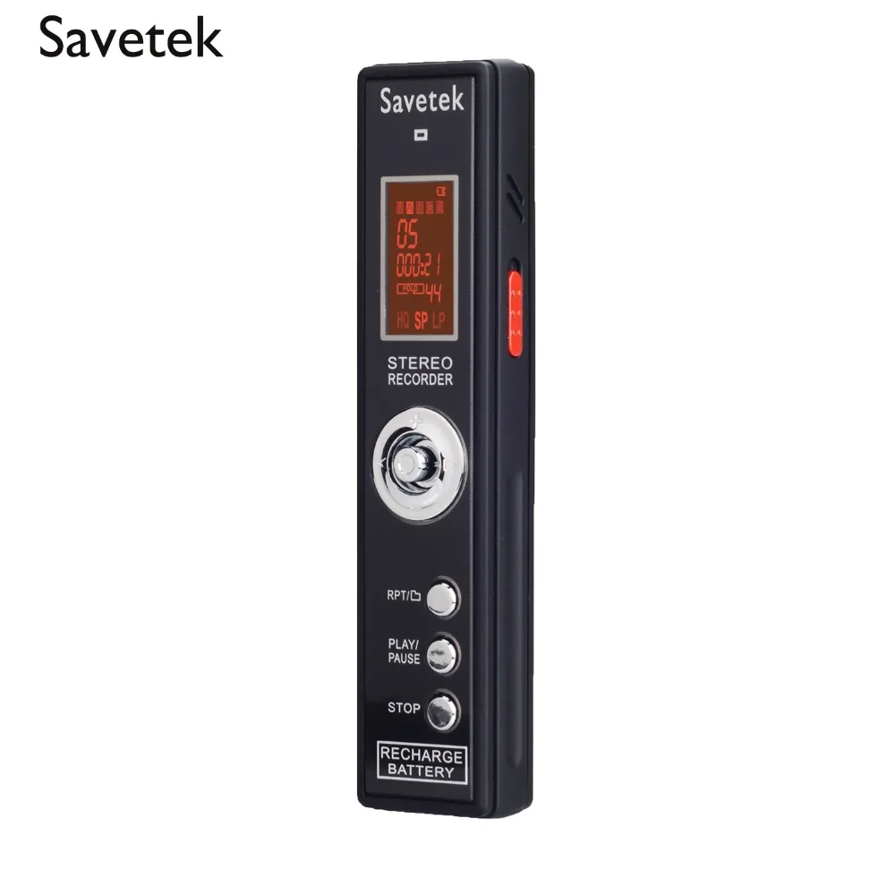 Savetek USB Pen 8GB Voice Activated Digital Audio Recorder Mp3 Player Recording 384Kbps built in Speaker | Электроника