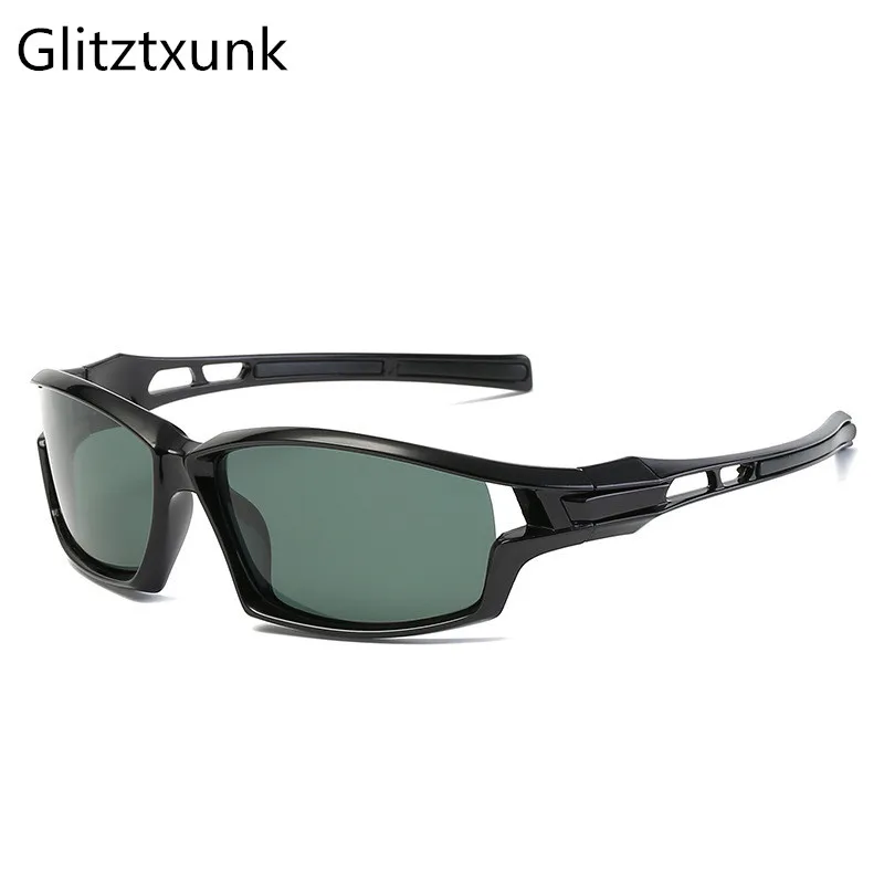 Glitztxunk 2018 новые спортивные поляризованные солнцезащитные очки для мужчин и