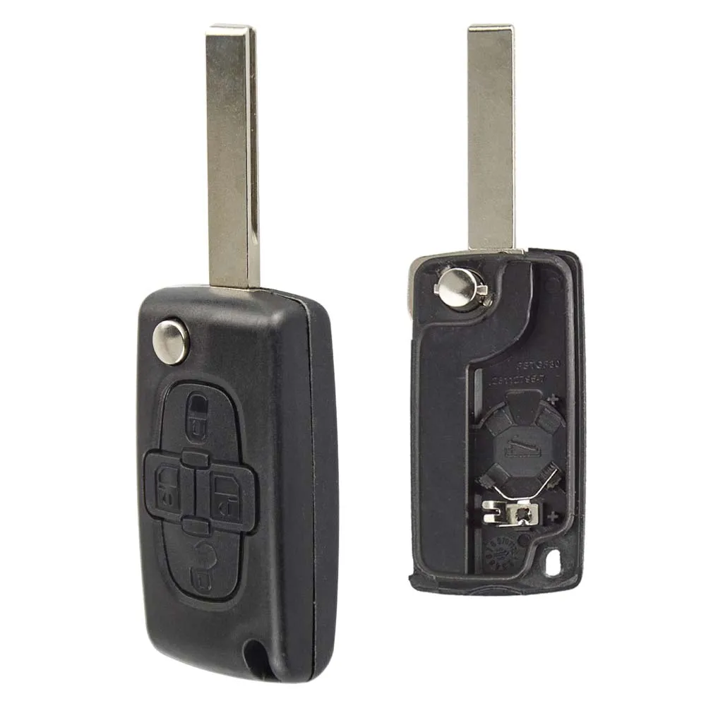 OkeyTech 2 3 4 кнопки дистанционного автомобиля ключ для Peugeot 207 307 308 407 Citroen C2 C3 C4 C5