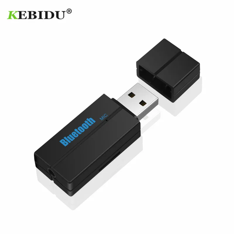 KEBIDU USB Bluetooth беспроводной приемник AUX 3 5 мм адаптер ключ аудио домашний динамик v4.2