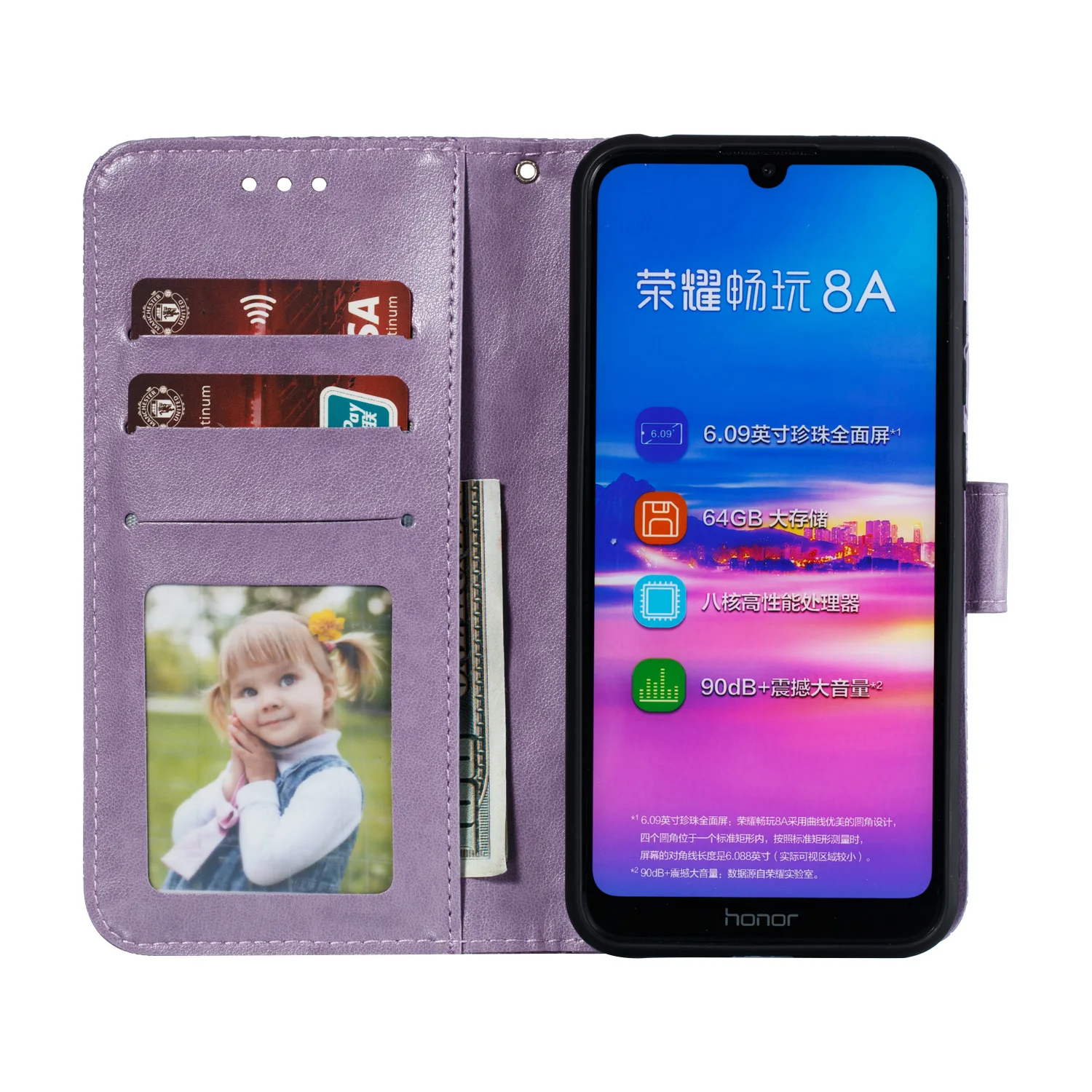 3D цветок кожаный флип чехол для Huawei Honor 8S 8A 8C 8X V20 Коврики 20 7C 7A Pro 10 P30 Lite Y9 Y6 Y7 Y5 JAT-L29 чехол