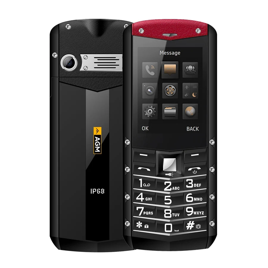AGM M2 IP68 Водонепроницаемый 2,4 дюймов 2G GSM бар телефон с двумя sim-картами Bluetooth 1970 мАч FM студенческий бизнес-телефон с клавиатурой