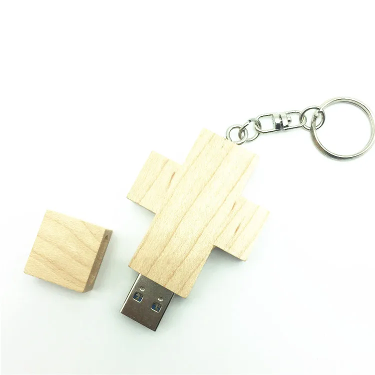 Высокоскоростной USB 3 0 деревянный Флешка крест флэш накопитель Momery 8 ГБ 16 32 диск