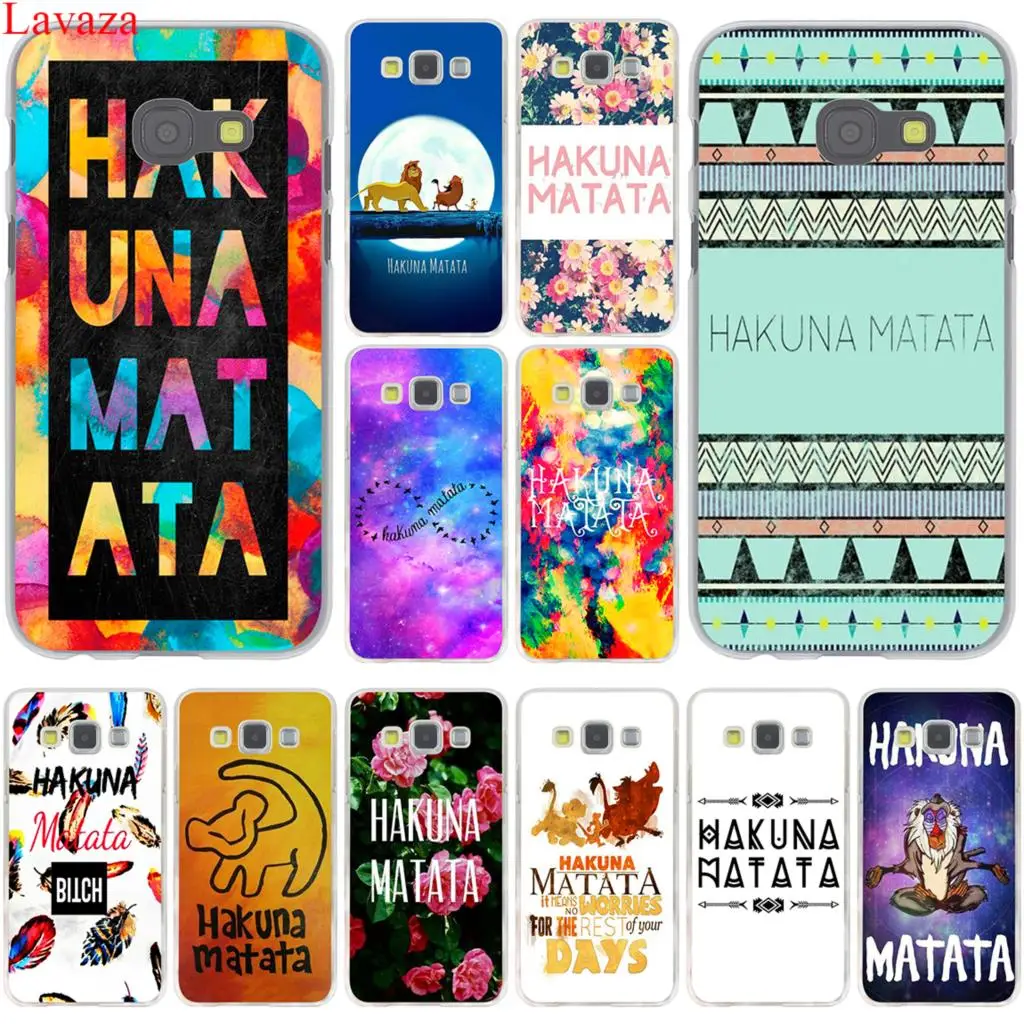 Чехол для Samsung Galaxy Note 10 9 8 A9 A8 A7 A6 Plus 2018 A3 A5 2015 2016 2017 A2|for samsung galaxy|grand primehakuna matata |