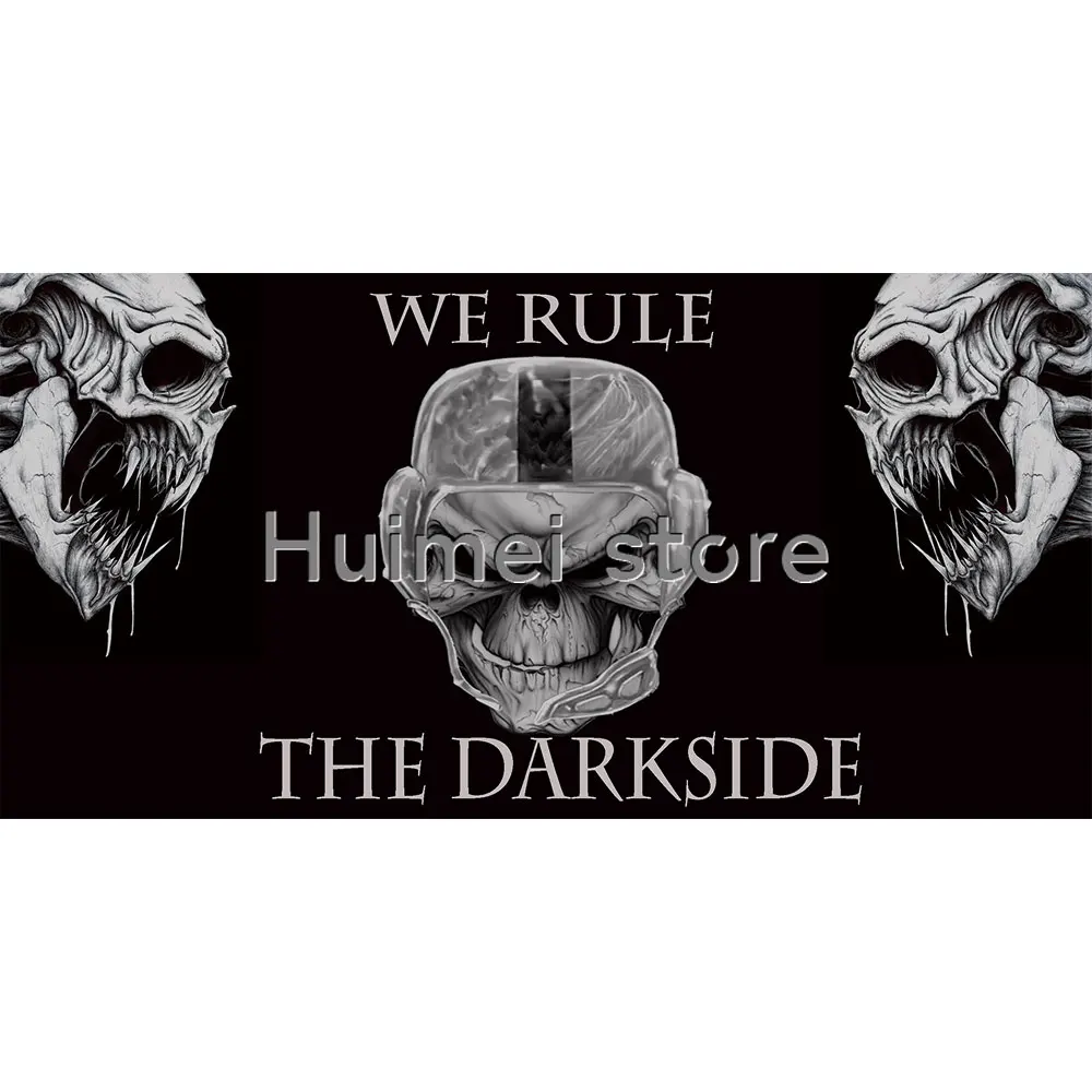 

3x5FT darkside flag изготовленный на заказ череп художественный флаг