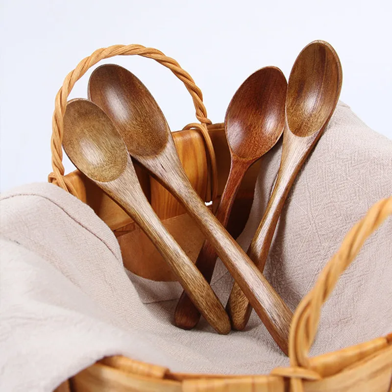 Высококачественная натуральная деревянная ложка кухонные аксессуары ручной