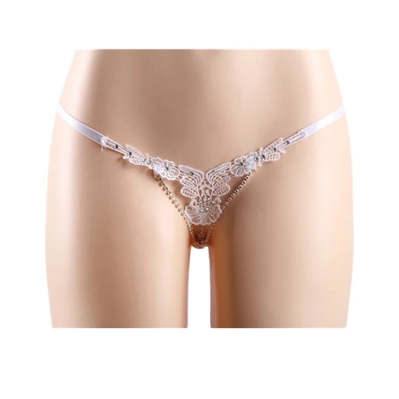 PE5109 Comeonlover, специальный дизайн, белое/Черное женское нижнее белье, 2 шт./лот, сексуальные стринги, горячие кружевные микро стринги, нижнее белье - Цвет: Белый