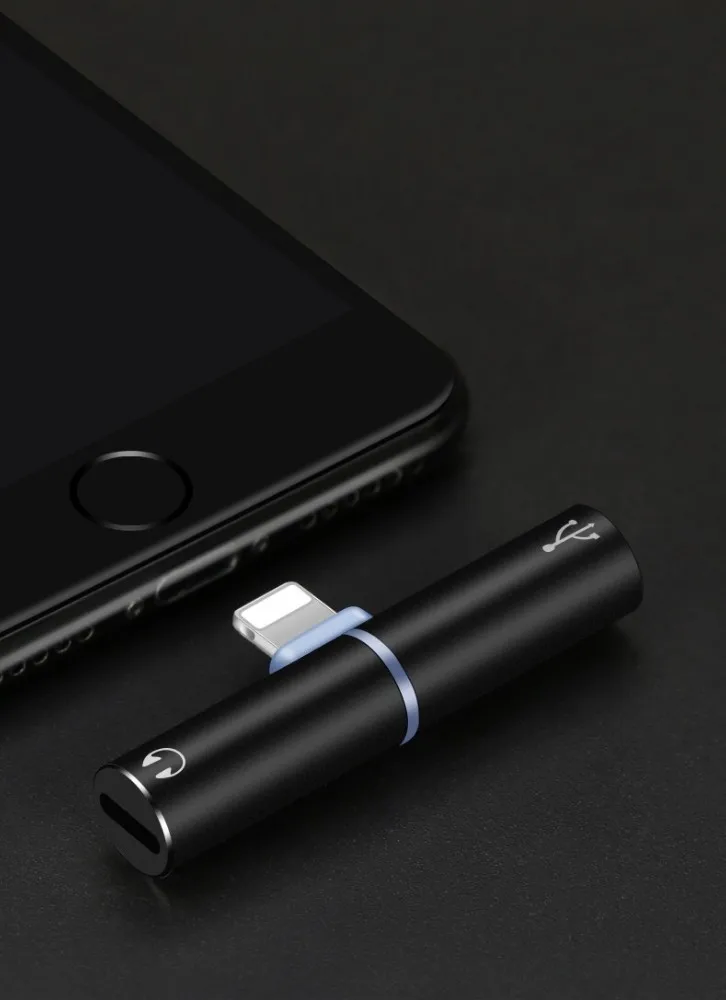 Аудио сплиттер передачи линии зарядки слуха песня два в одном для Iphone7 IPhone Ios 10/11